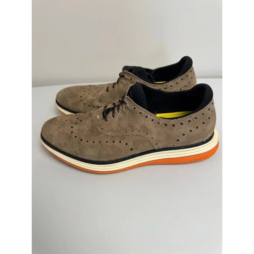 COLE HAAN ORIGINALGRAND ULTRA WING OX BROWN NUBUCK C32069 US SIZE 11 1/2M SHOE